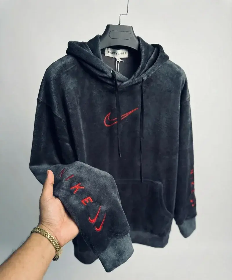 Charcoal Luxe Nike Velour image 1